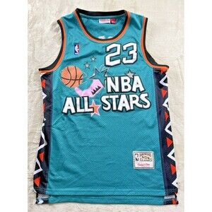 Mitchell & Ness Michael Jordan #23 1996 NBA All-Star Jersey Teal Hardwood Classi